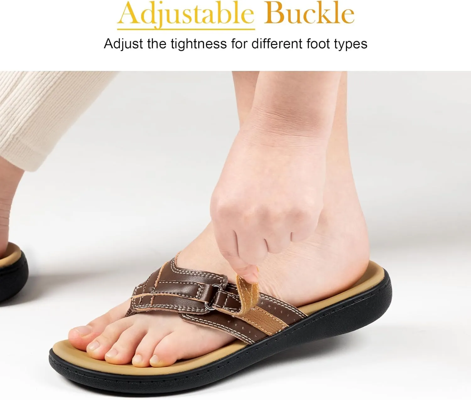 LazyStep Women's Orthotic Slide Sandals, Lightweight Flip Flops, Athletic Slip On with Arch Support