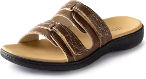LazyStep Women's Orthotic Slide Sandals, Lightweight Flip Flops, Athletic Slip On with Arch Support
