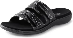 LazyStep Women's Orthotic Slide Sandals, Lightweight Flip Flops, Athletic Slip On with Arch Support