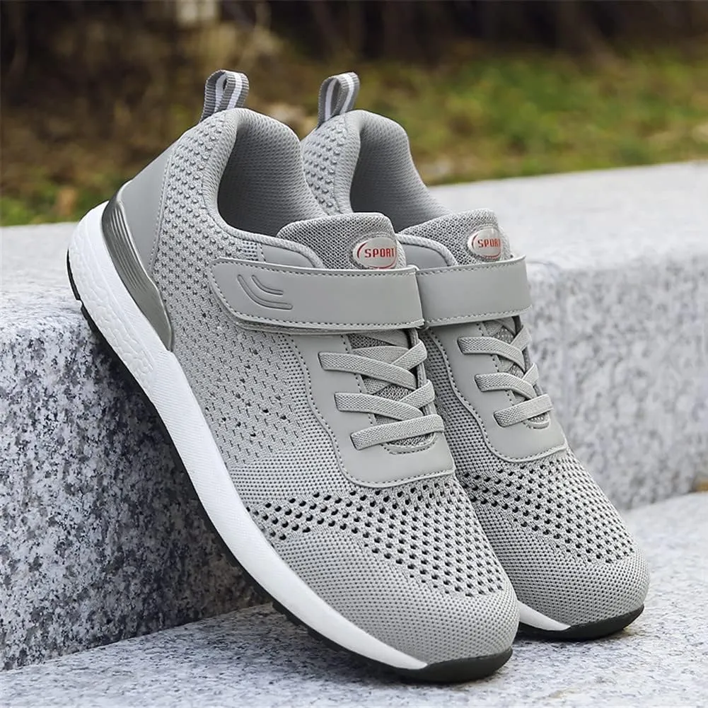 LEADER SHOW Men's Casual Elderly Safety Walking Shoes Light Weight Strap Comfort Sneakers