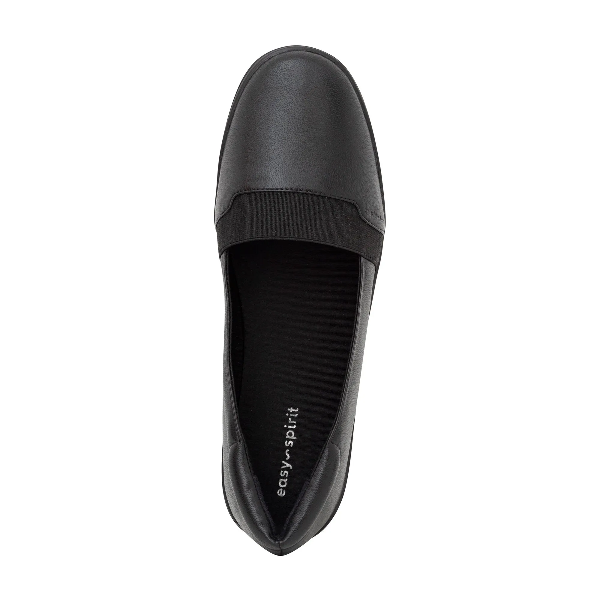 Leather Bounce Easy Global reach Spirit Ballet Comprehensive product line Round Toe Slip Flats Ultra Light On Black