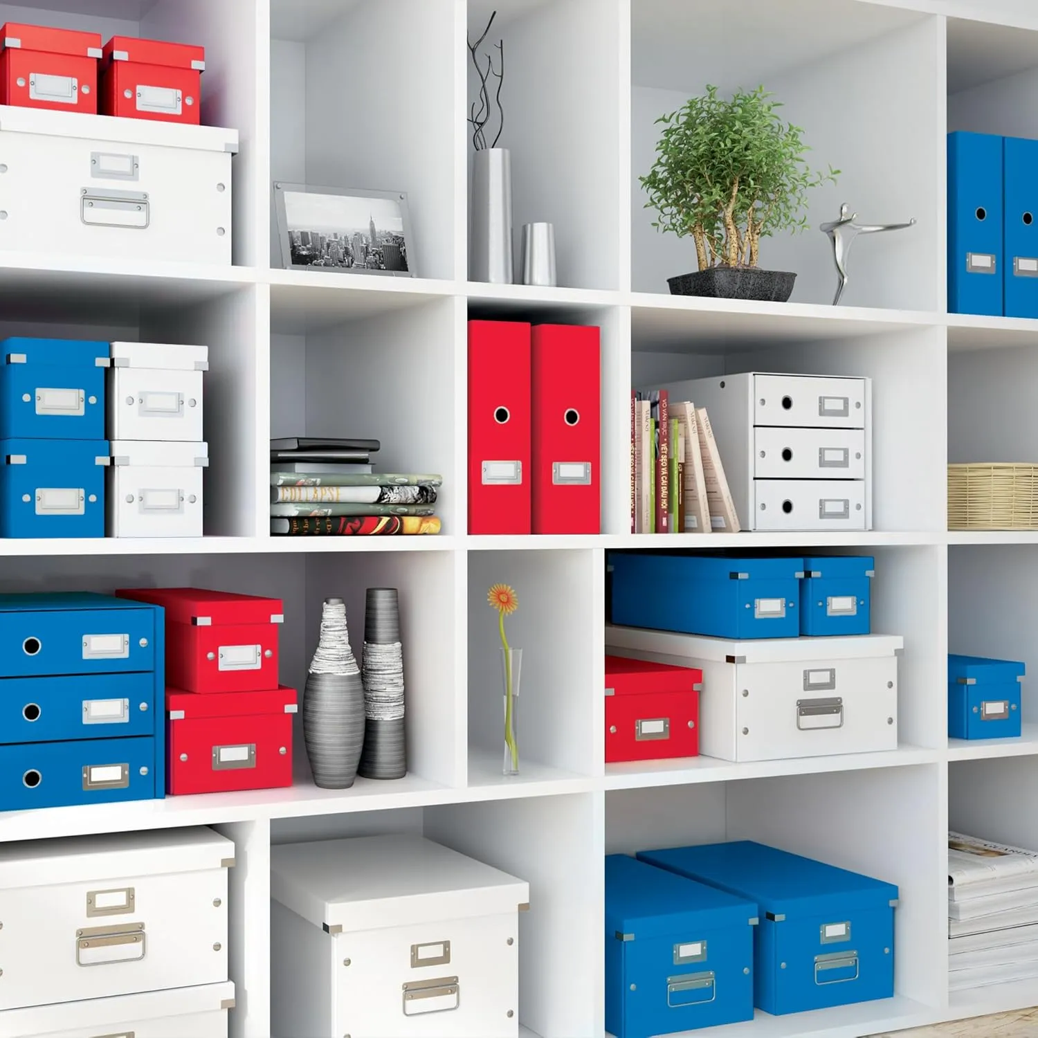 Leitz A5 Storage Box, Click and Store Range 60430001 - Small, Blue Storage Box A5