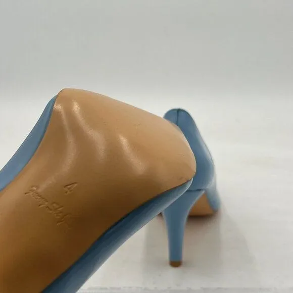 Light Blue High Heels Pumps Pointed Toe Slide Formal Party Evening Dress Shoes