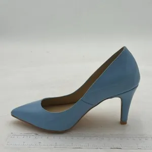 Light Blue High Heels Pumps Pointed Toe Slide Formal Party Evening Dress Shoes
