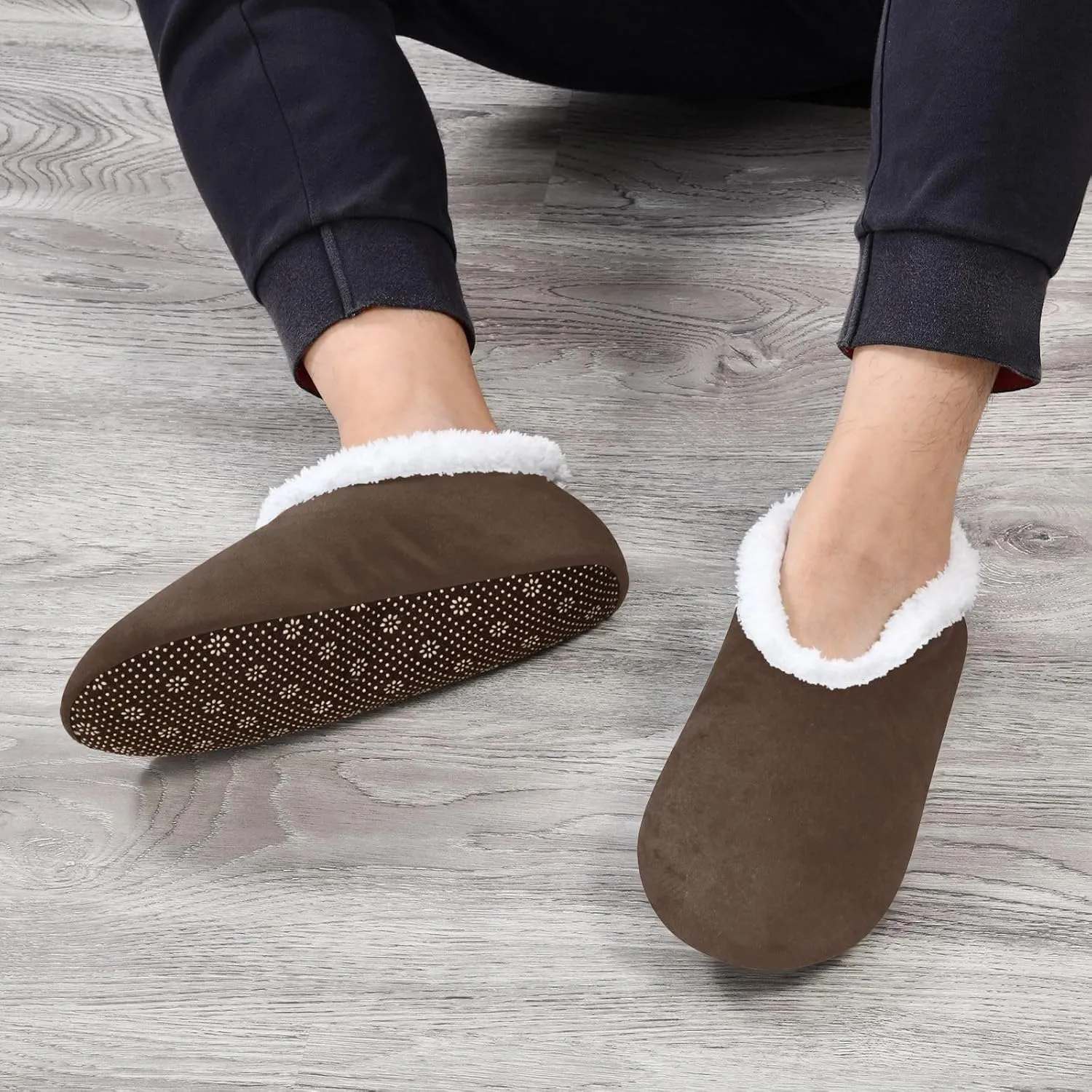 Light Salmon House Slippers Non-Slip Soft Comfortable Slippers for House