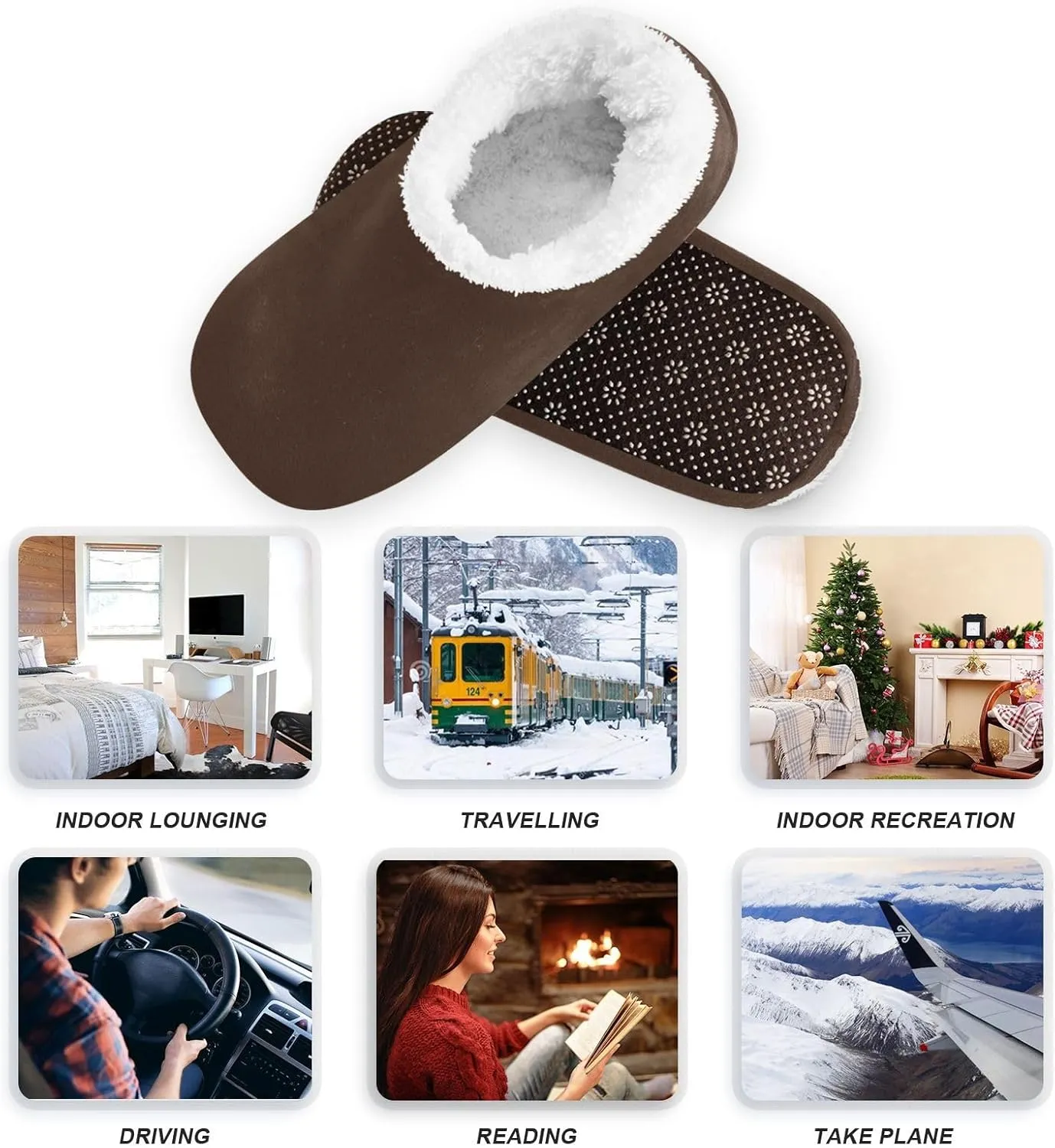 Light Salmon House Slippers Non-Slip Soft Comfortable Slippers for House