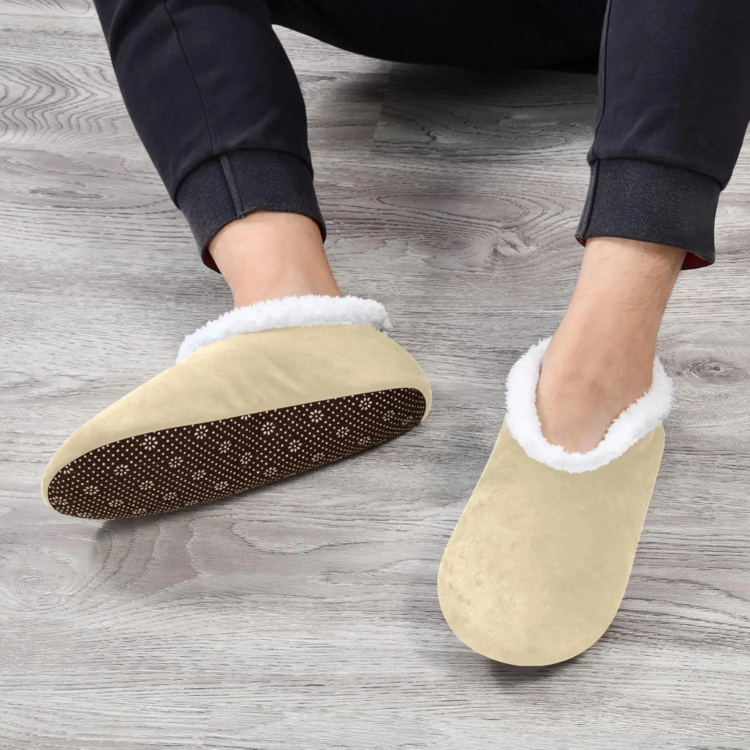 Light Salmon House Slippers Non-Slip Soft Comfortable Slippers for House