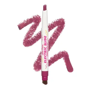 Lime Crime Electric Slide Eyeshadow & Brush Stick, As If - Lightweight 2-in-1 Eyeshadow Smudge Stick with Angled Brush for Long Lasting & Natural Color or Glow - Vegan & Cruelty-Free