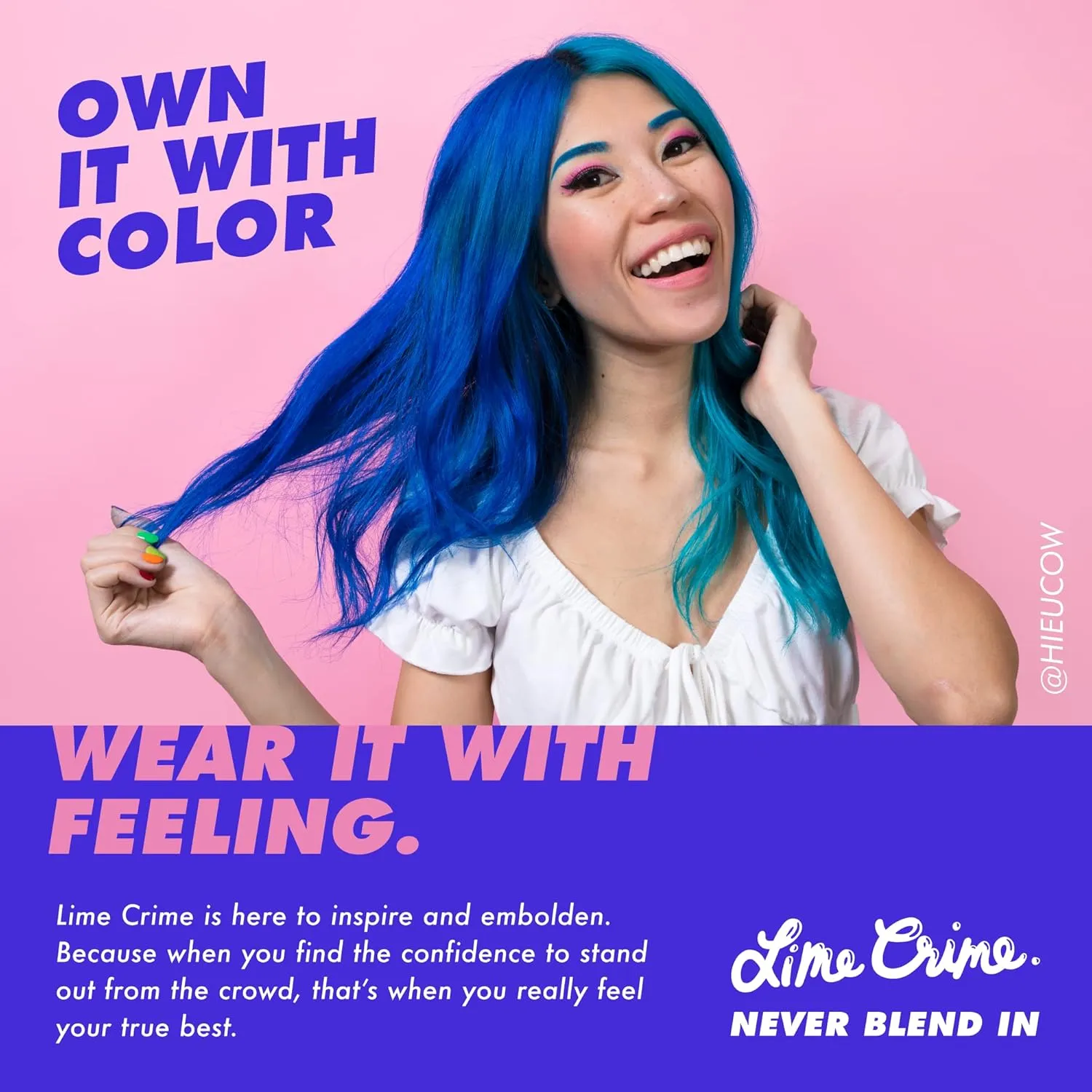 Lime Crime Electric Slide Eyeshadow & Brush Stick, Totally Buggin - Lightweight 2-in-1 Eyeshadow Smudge Stick with Angled Brush for Long Lasting & Natural Color or Glow - Vegan & Cruelty-Free