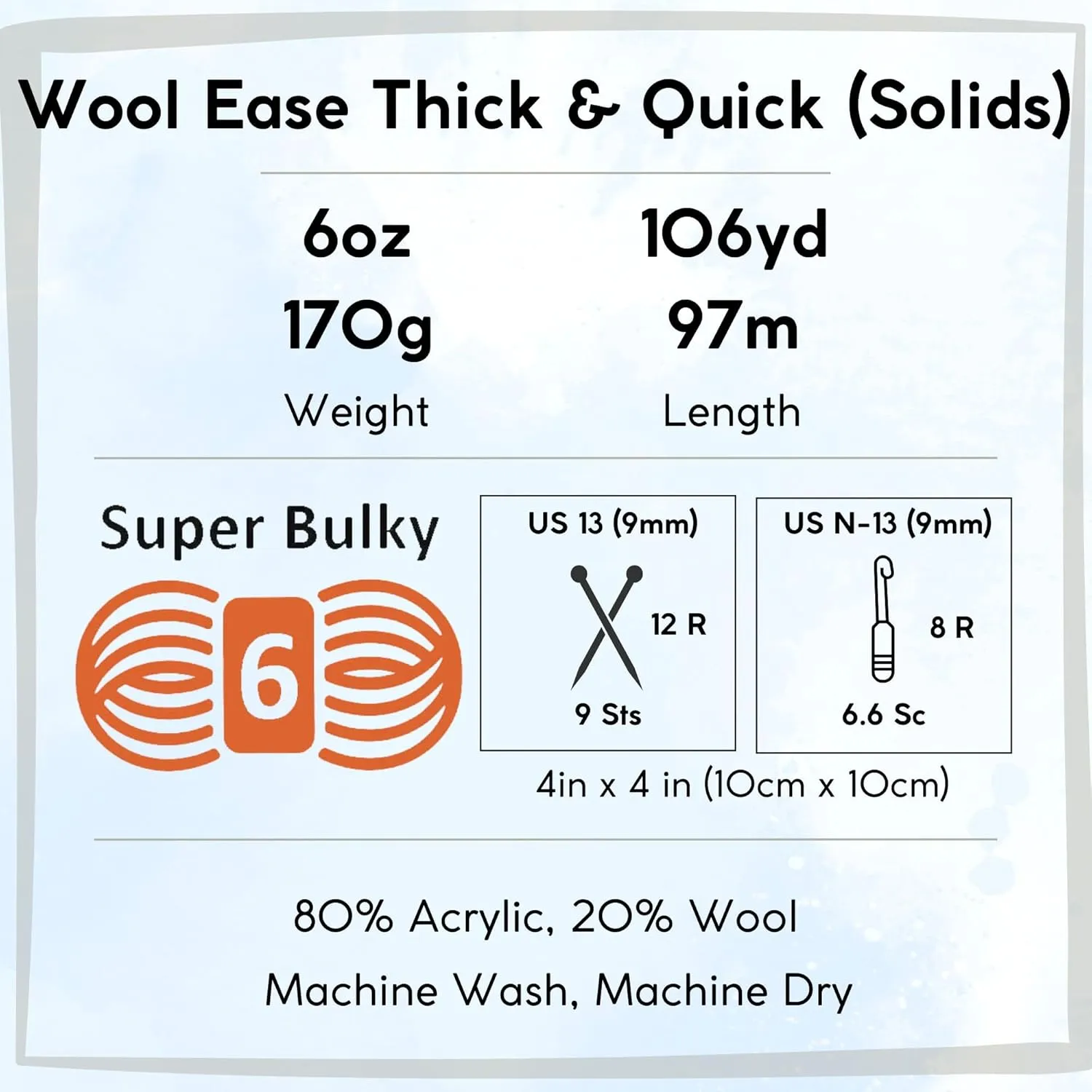 Lion Brand Wool Ease Thick & Quick Sequoia Print 640-501 (3-Skeins - Same Dye Lot) #6 S Bulky Acrylic-Wool Yarn for Crocheting and Knitting with Project Bag