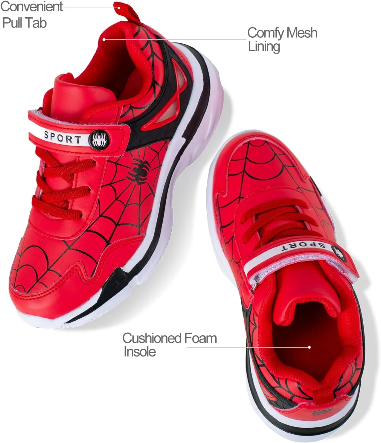 Little/Big Kids Boys Girls Sneakers Lightweight Running Tennis Shoes Breathable Sport Athletic Walking Non-Slip Outdoor Training Shoes