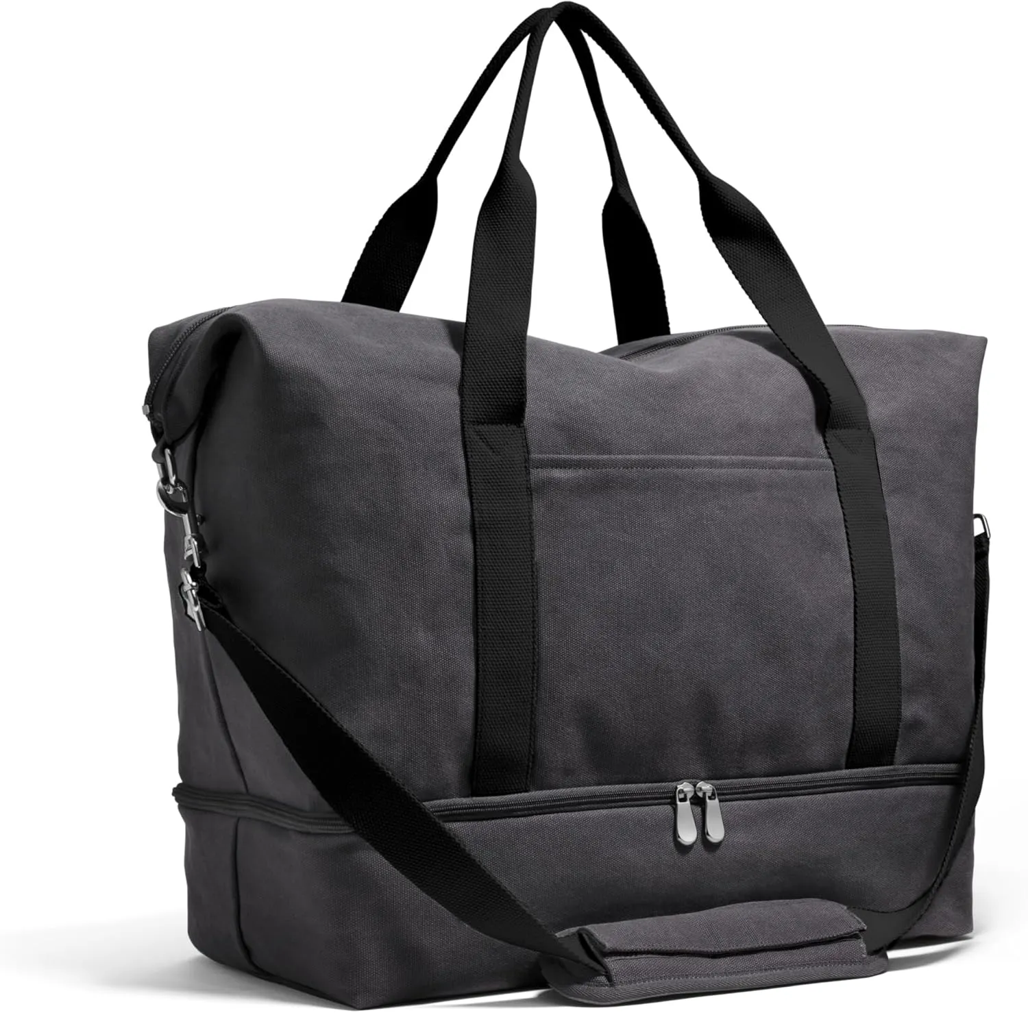 Lo & Sons Original Catalina Deluxe Premium Canvas Duffel Bag – Travel, Gym, Hospital, or Weekender Bag with Shoe Compartment for Men and Women