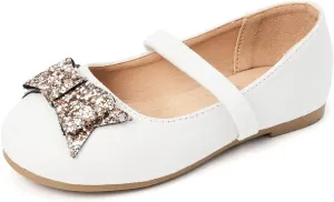 Luffymomo Girls Mary Jane Dress Shoes Party Princess Flats Strap Ballet Dance Shoes Toddler/Little Kid