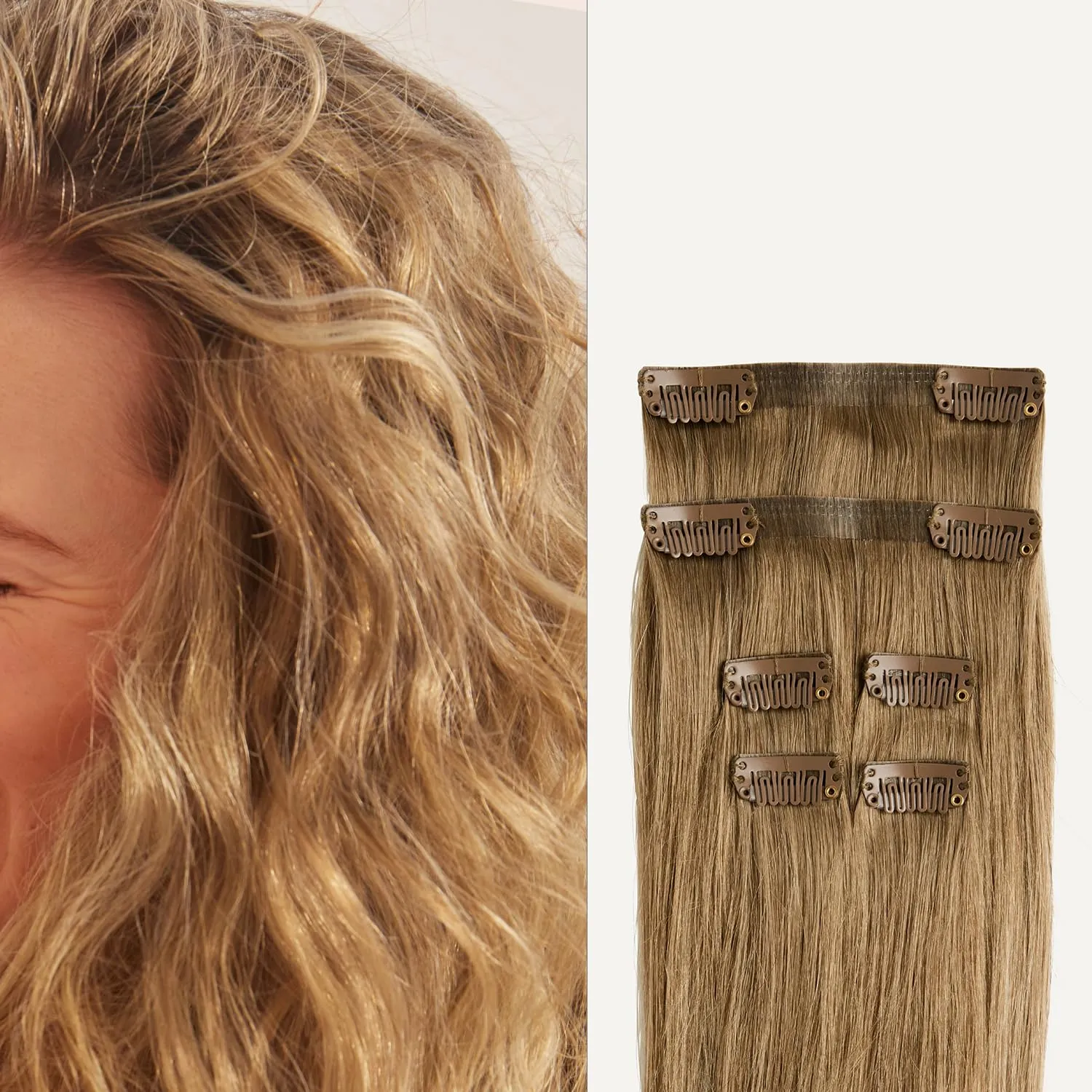 Luxy 100% Remy Human Hair Extensions for Thin Hair Thinning Hair Fill-Ins – 6 Seamless Wefts Multi-Dimensional Color Blend - Natural-Looking Volume & Coverage 50 grams 12" Bronde Balayage Thinning