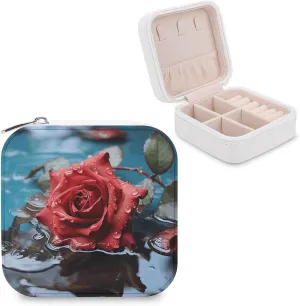 Makeup Mirror, Red Rose in Water Printed Makeup Mirror,portable Makeup Mirror,durable Makeup Mirror,office Makeup Mirror
