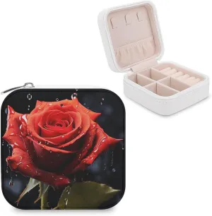 Makeup Mirror, Red Rose with Red Splashes Printed Makeup Mirror,portable Makeup Mirror,durable Makeup Mirror,office Makeup Mirror