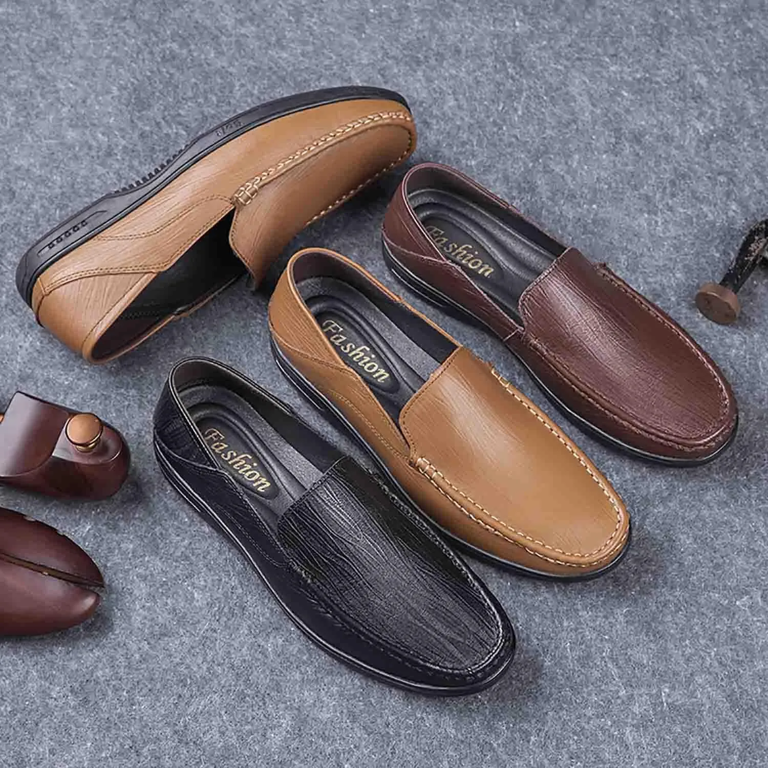 MEBAMY Men's Casual Loafers Men's Driving Shoes Lightweight and Breathable