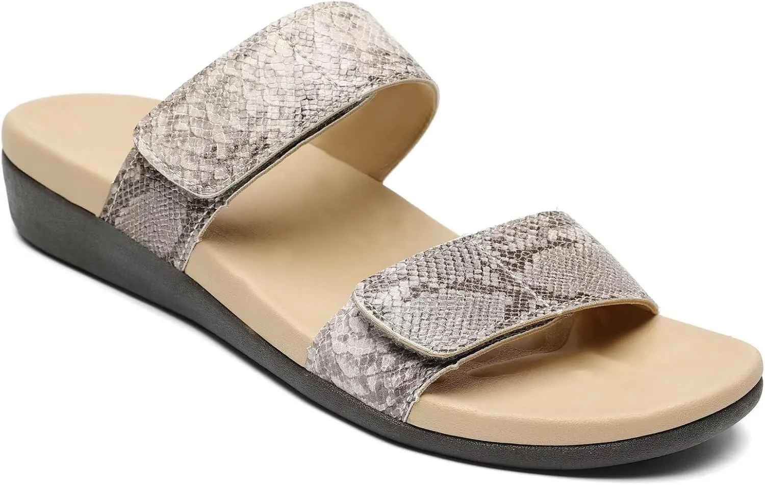 MEGNYA Orthotic Sandals for Women, Plantar Fasciitis Sandals for Flat Feet, Orthopedic Walking Slide Sandals with Arch Support