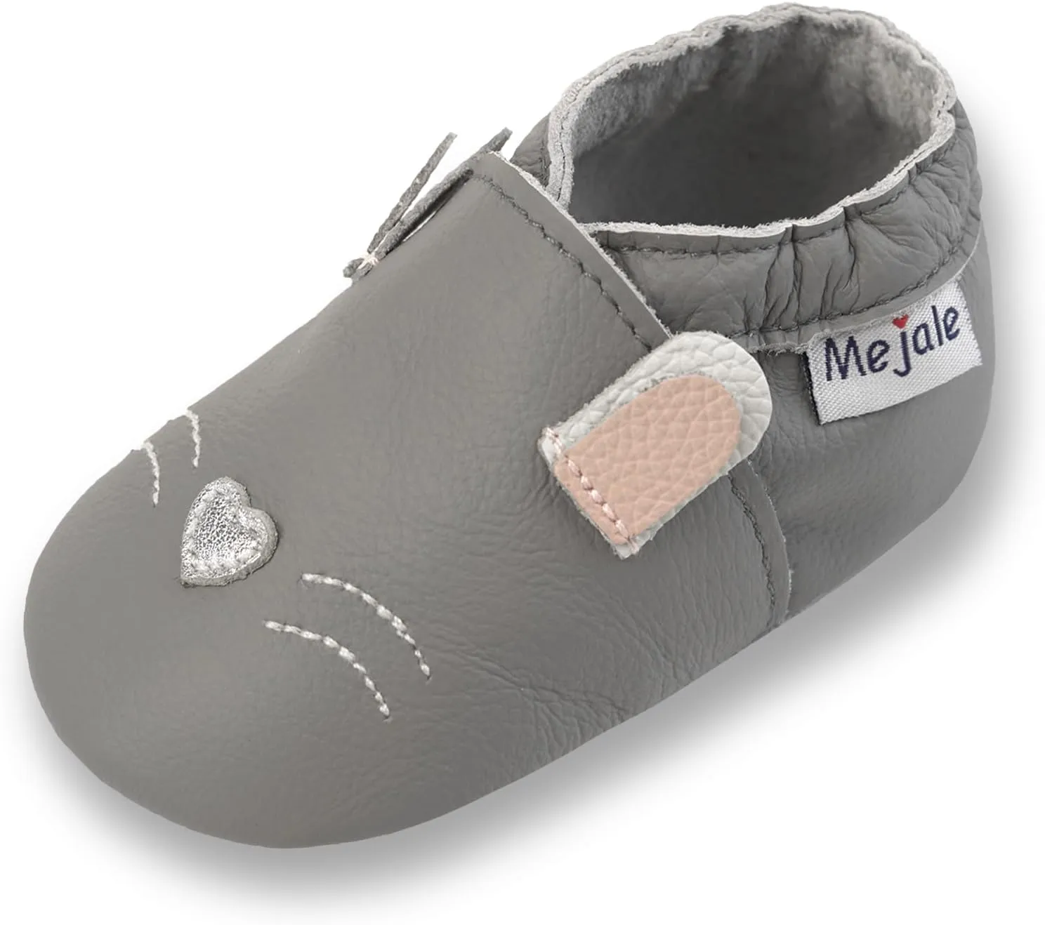 Mejale Baby Shoes Soft Sole Leather Moccasins Cartoon Butterfly Infant Toddler First Walker Slippers