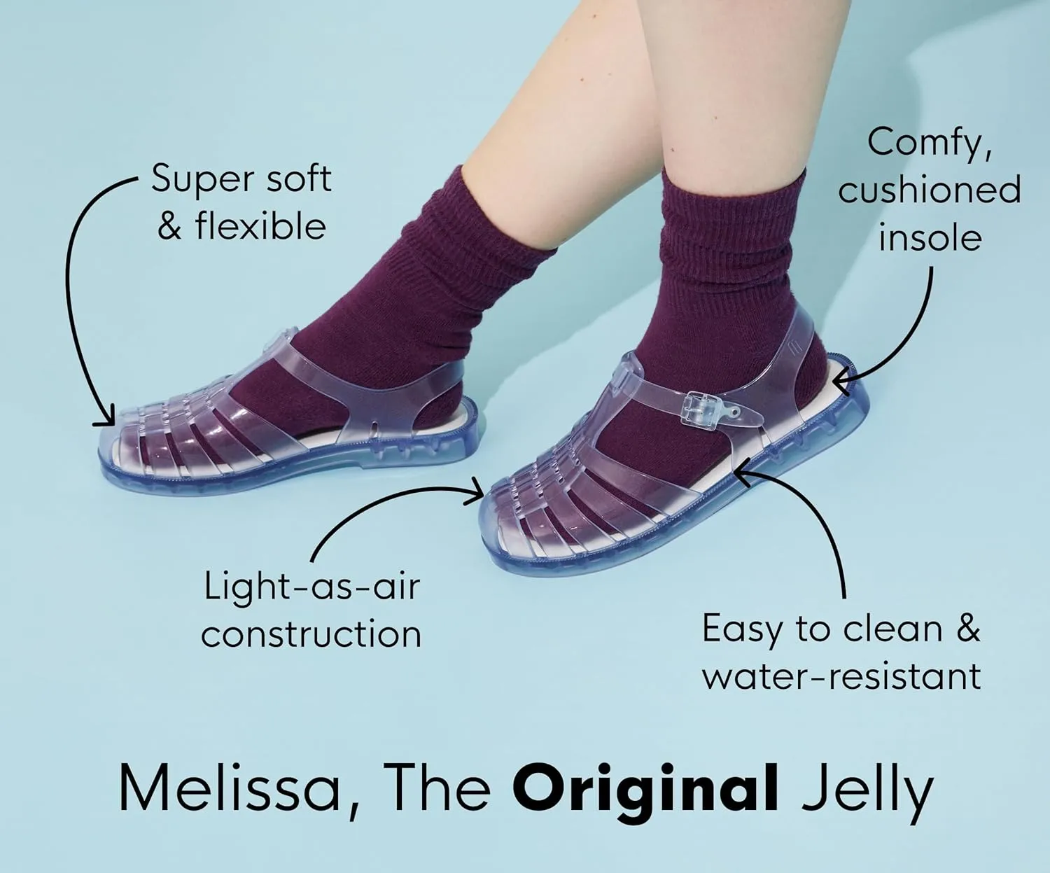 Melissa Soft Ballerina Collection - Seasonless Flats for Women - Classic Ballet Style with Adjustable Strap - Light-as-Air PVC Construction - Soft Foam Insole - Bubblegum Scent