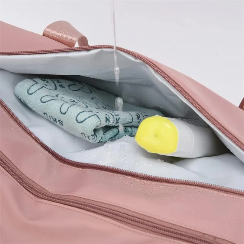 Men and Women's Travel Bag With Shoe Compartment Sports Tote Gym Bag Weekender Overnight Shoulder Bag Large