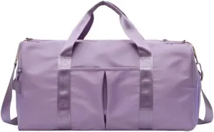 Men and Women's Travel Bag With Shoe Compartment Sports Tote Gym Bag Weekender Overnight Shoulder Bag Large