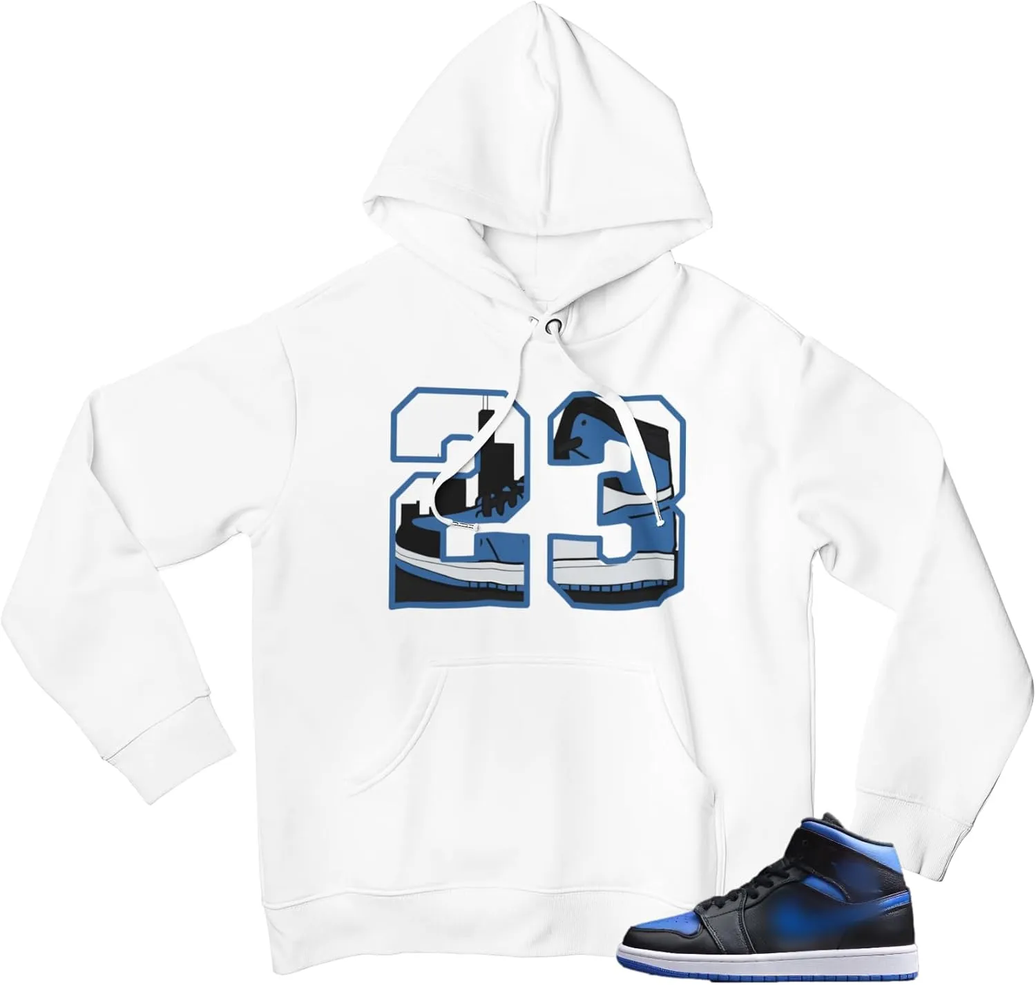 Men's Graphic Hoodie To Match Jordan 1 Purple Black Pullover