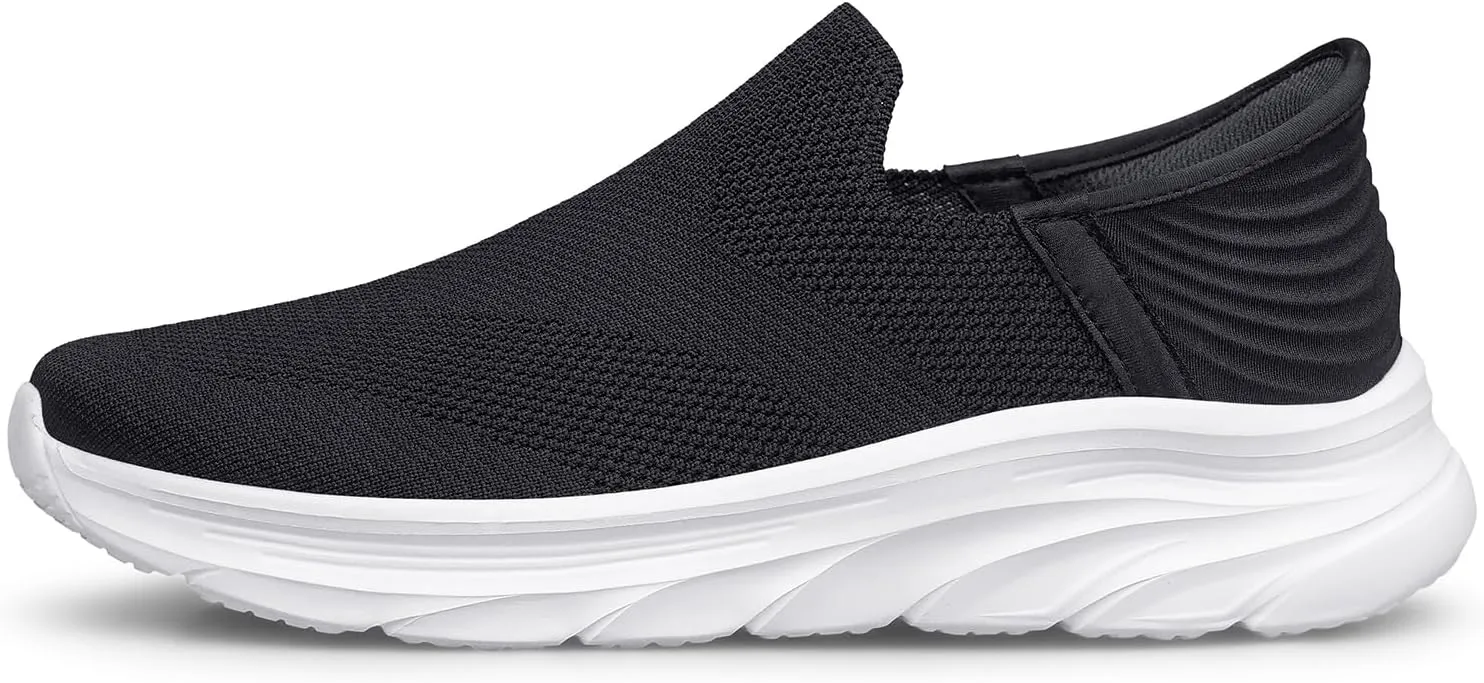 Men's Hands Free Slip on Walking Shoes Lightweight Comfortable Tennis Casual Non Slip Workout Sneakers Loafers