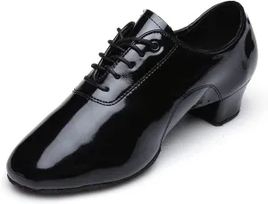 Men's Latin Dance Shoes Dance Hall Tango Children's Men's National Standard Dance Shoes 25-45 Yards(8)