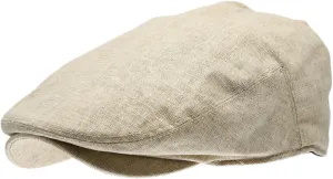 Men's Linen Flat Ivy Gatsby Summer Newsboy Hats