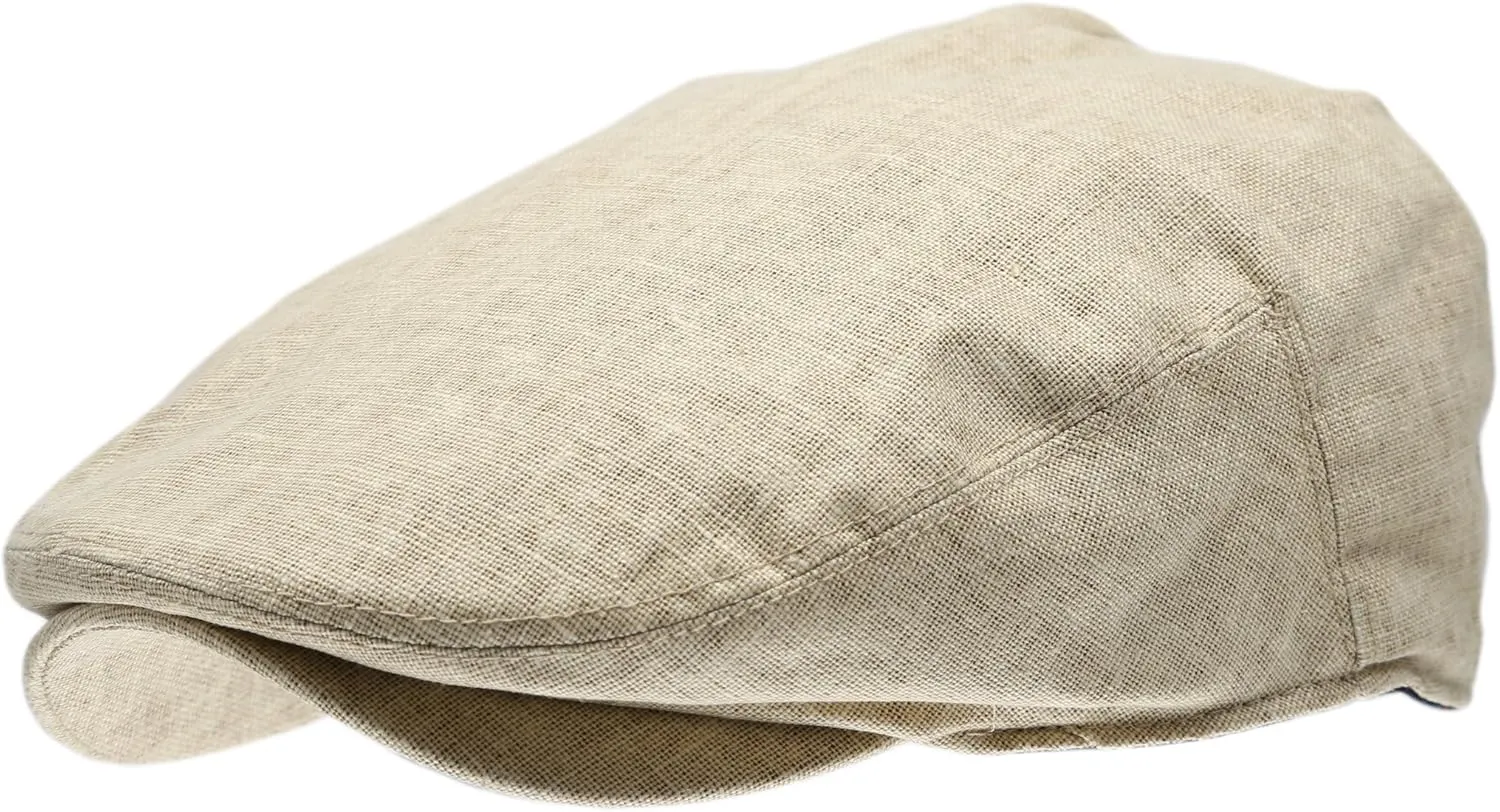 Men's Linen Flat Ivy Gatsby Summer Newsboy Hats