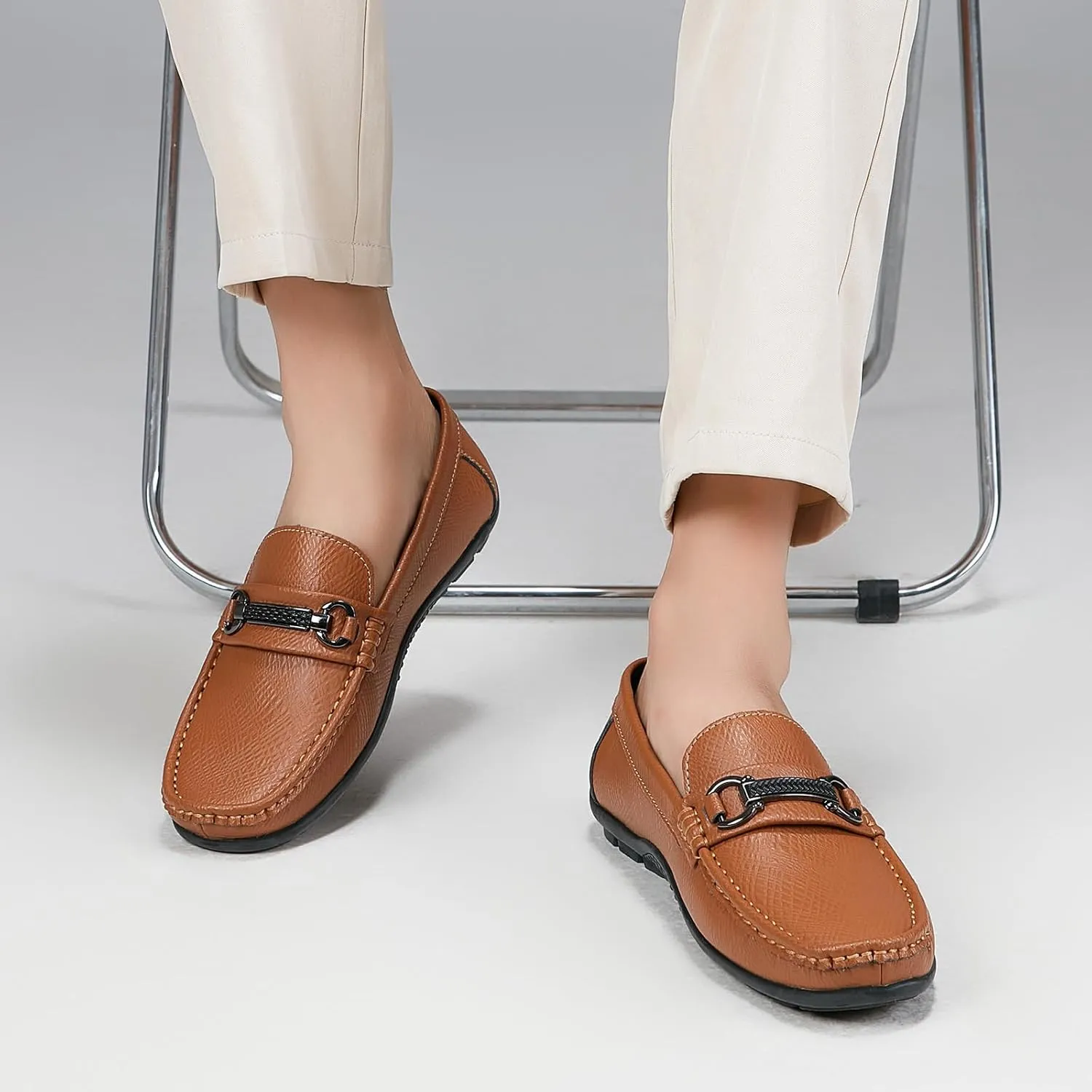 Men's Loafers Casual Slip On Shoes Driving Boat Shoes Soft Penny Loafers for Men