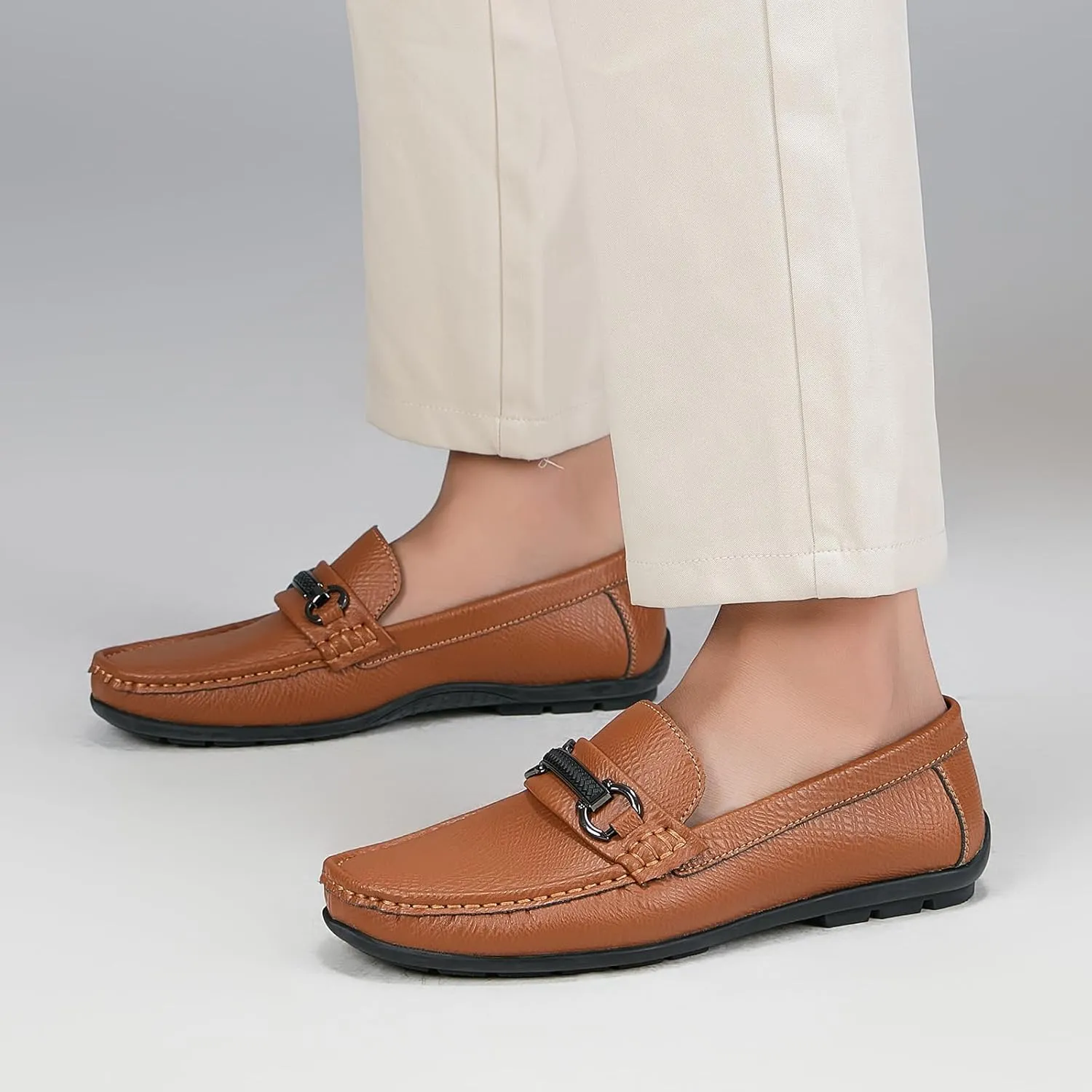 Men's Loafers Casual Slip On Shoes Driving Boat Shoes Soft Penny Loafers for Men