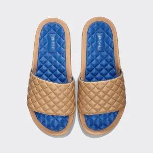 Men's | Lusso Slide | Tan / Cobalt