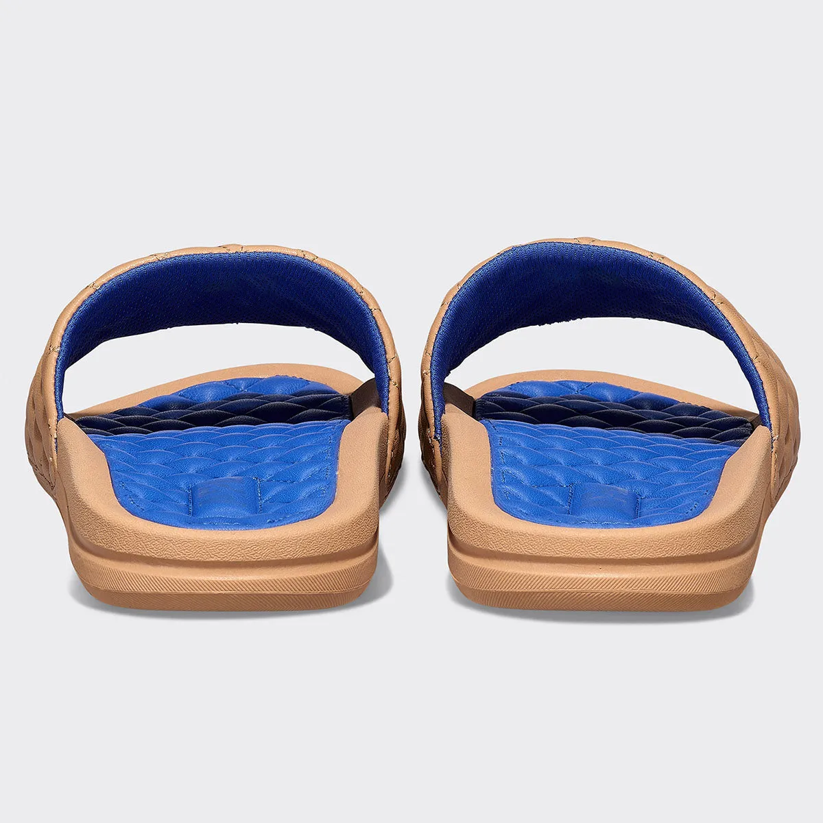 Men's | Lusso Slide | Tan / Cobalt