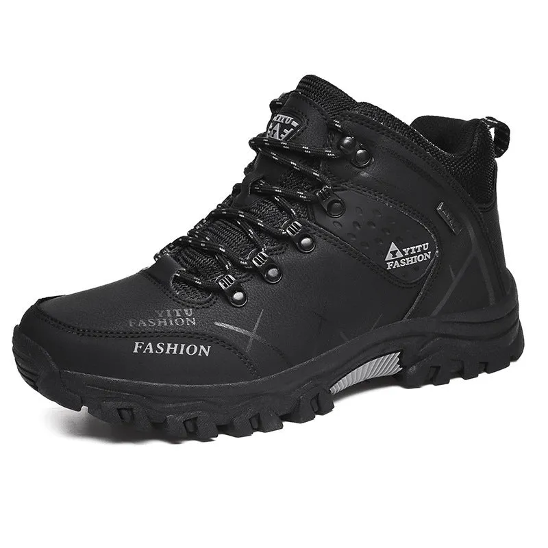 Men's Mid-Top Waterproof Non-Slip Hiking Shoes 4.5