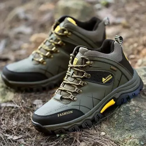 Men's Mid-Top Waterproof Non-Slip Hiking Shoes 4.5