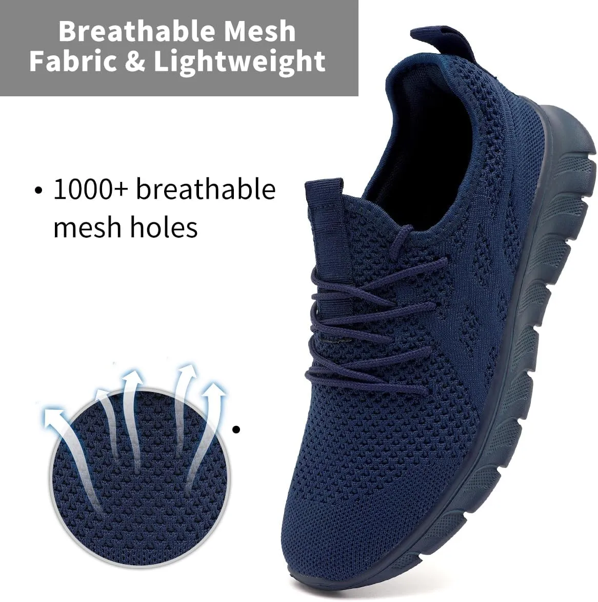 Men's Non-Slip Lightweight Running Shoes Comfortable Walking Shoe Mens Fashion Workout Gym Sneakers for Casual