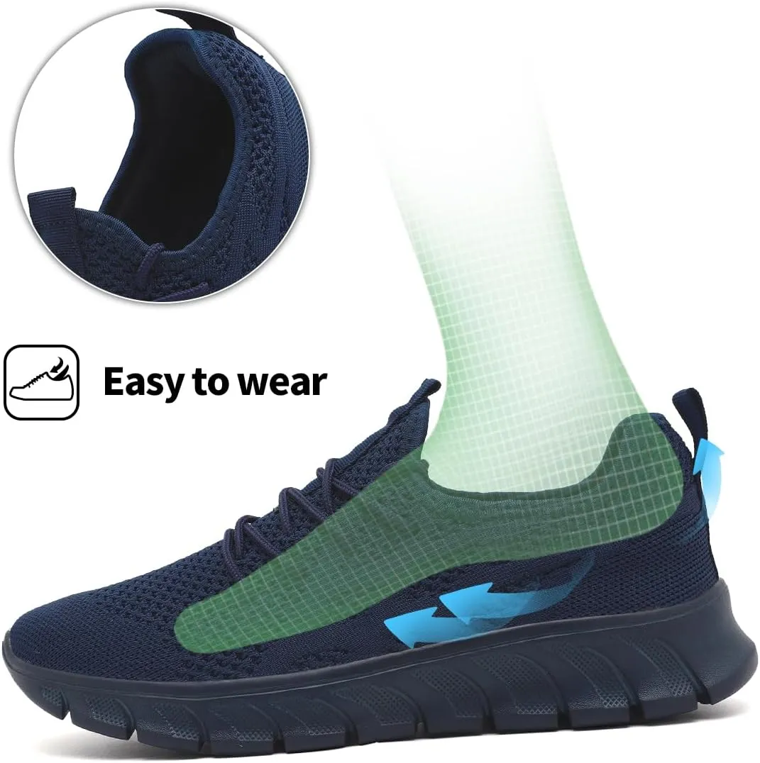 Men's Non-Slip Lightweight Running Shoes Comfortable Walking Shoe Mens Fashion Workout Gym Sneakers for Casual