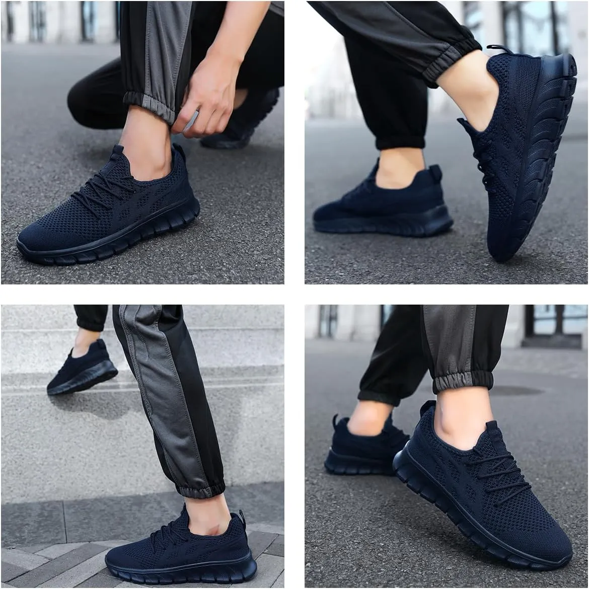 Men's Non-Slip Lightweight Running Shoes Comfortable Walking Shoe Mens Fashion Workout Gym Sneakers for Casual