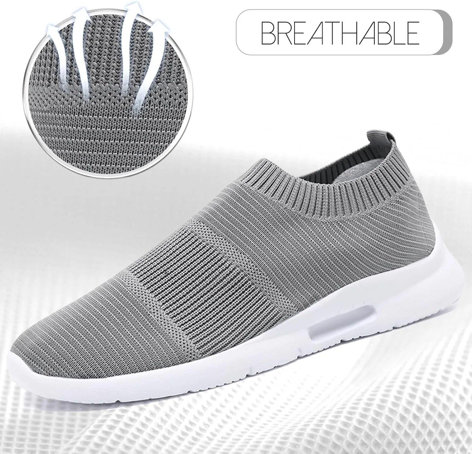 Mens Slip on Shoes Tennis Sports Sneakers Lightweight Casual Dress Summer Beach Slippers
