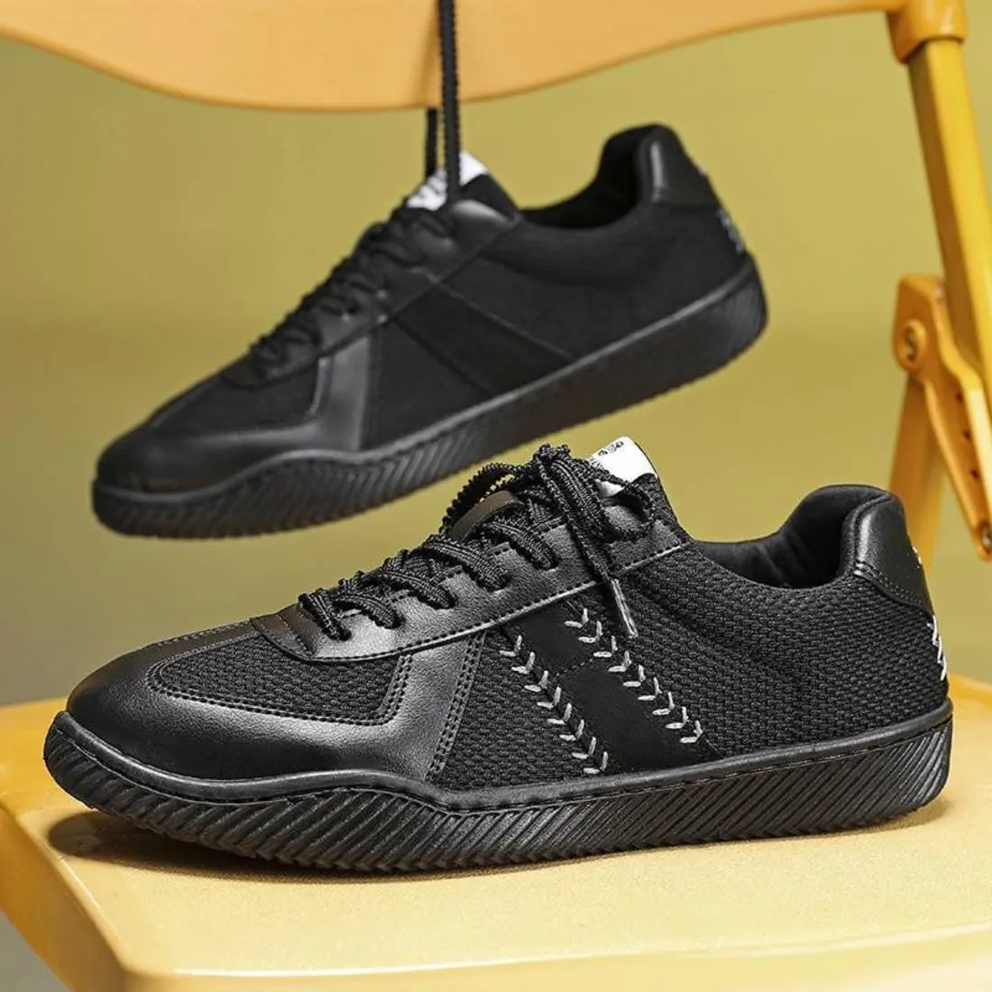 Mens Stylish Running Athletic Casual Sneaker Colorblocked Stripe Print Solid Walking Lace Up High Top Shoes
