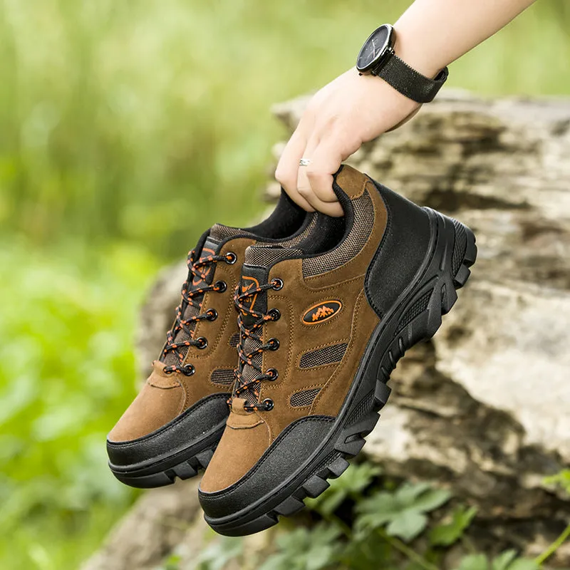 Men's Waterproof Non-Slip Low Top Hiking Shoes 8.0