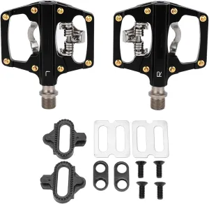 MEROCA Dual Sided Platform Mountain Pedals - Multi Use, Aluminum, Sealed Bearings for Cyclists