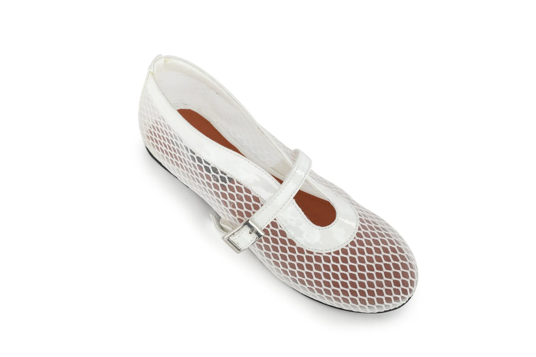 Mia Mesh Patent Flats