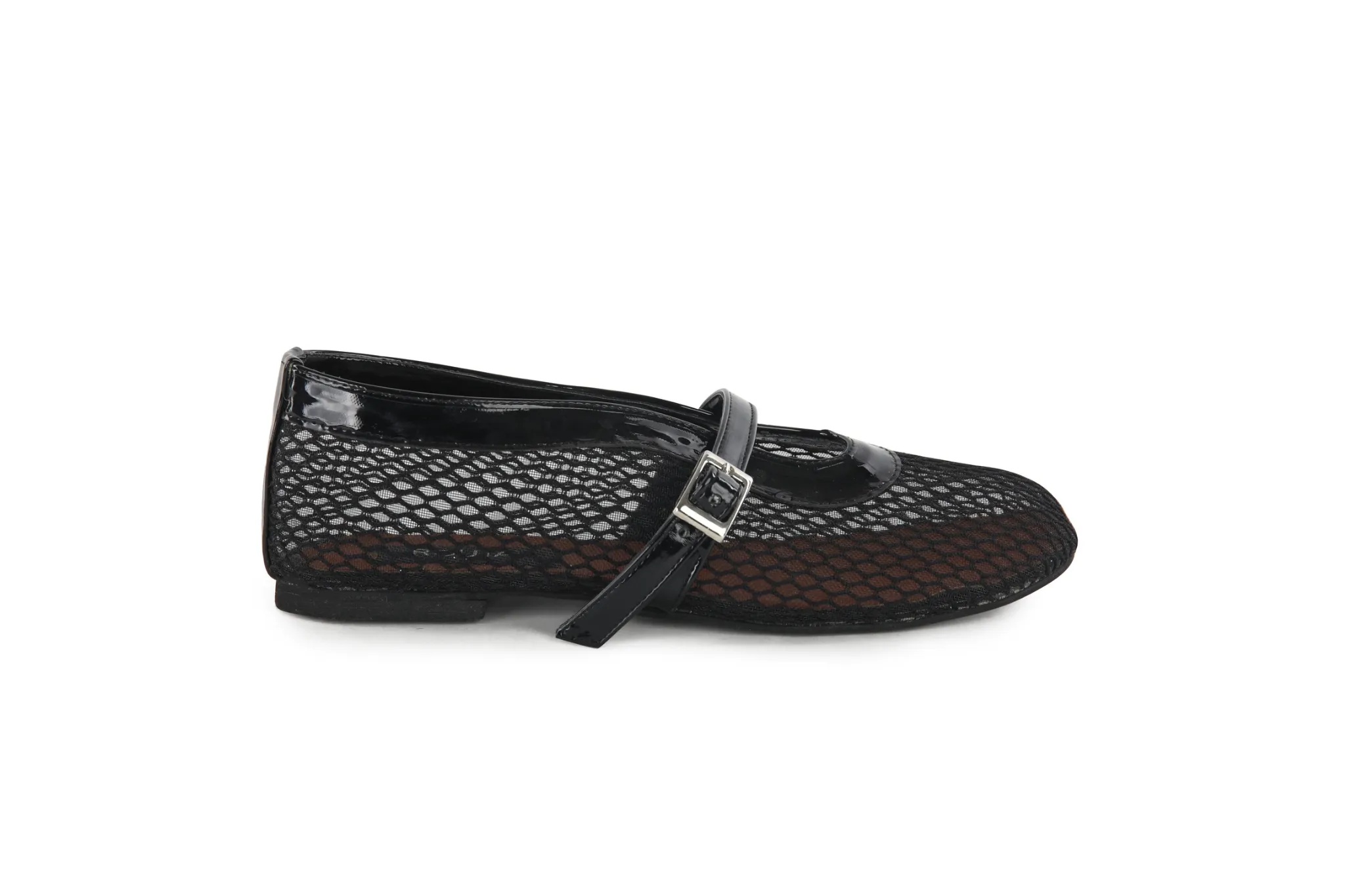 Mia Mesh Patent Flats