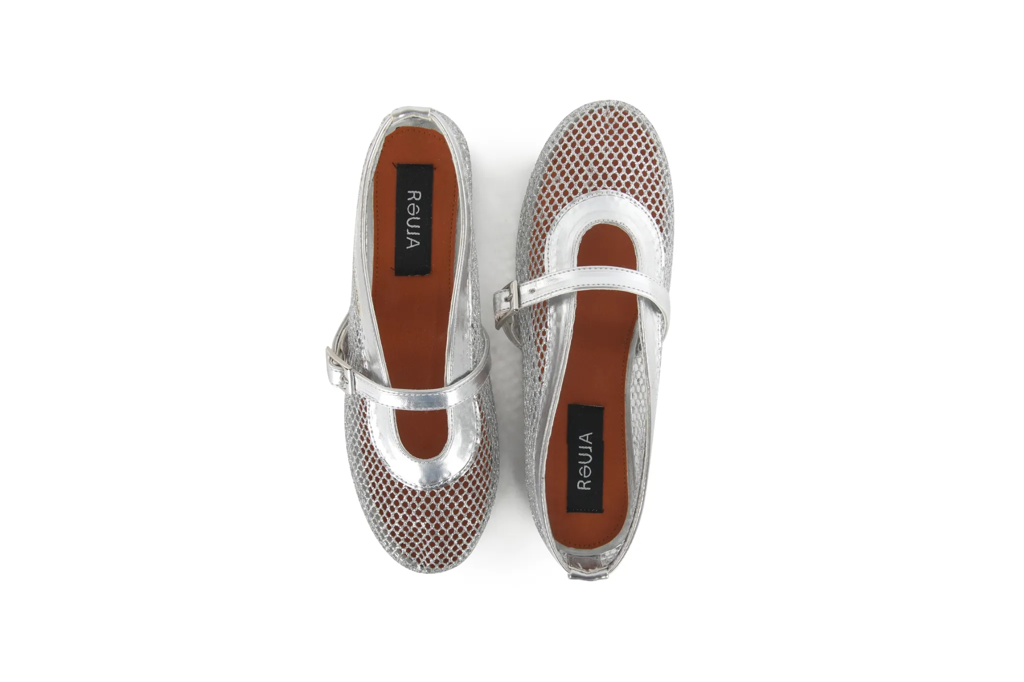 Mia Mesh Patent Flats