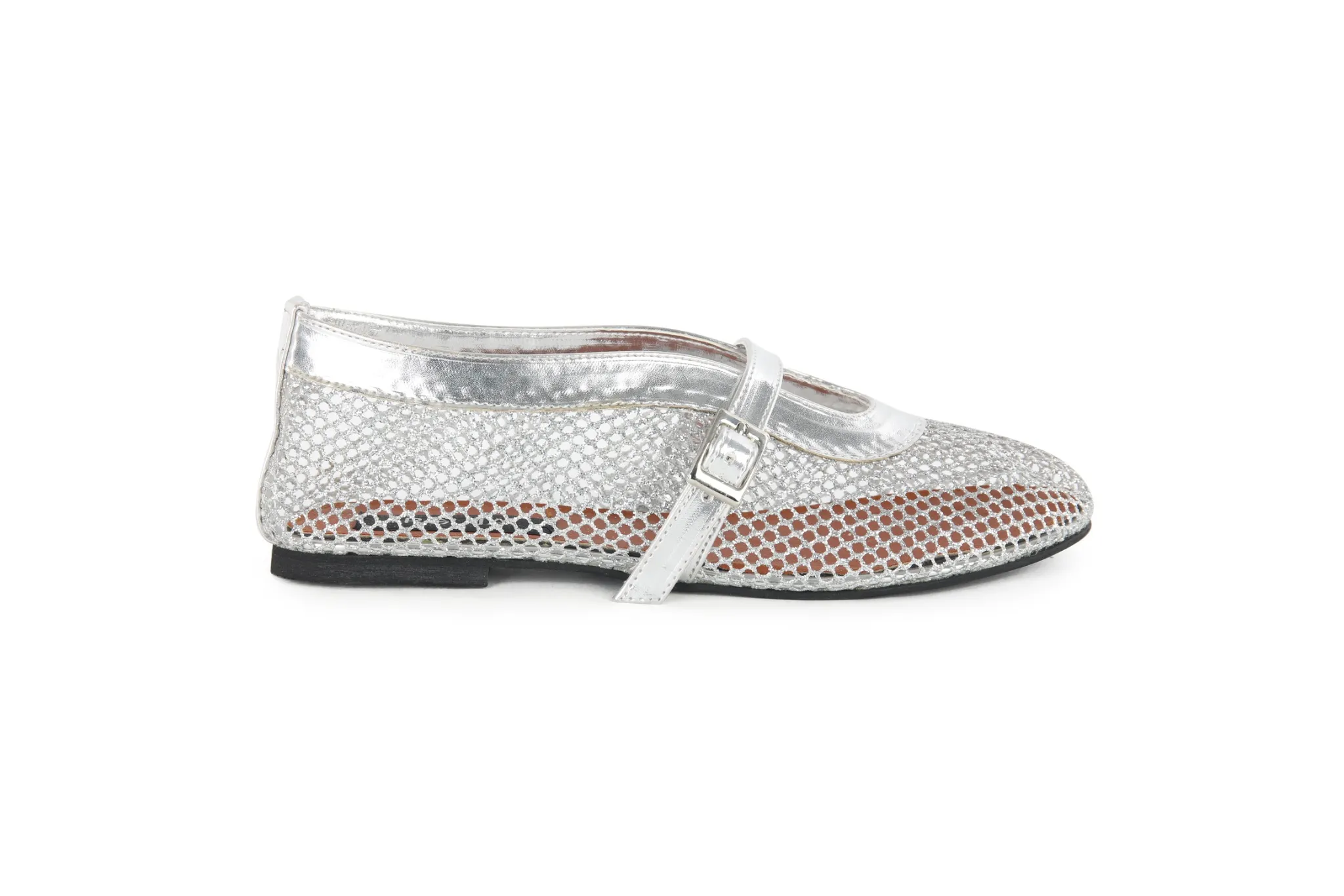 Mia Mesh Patent Flats