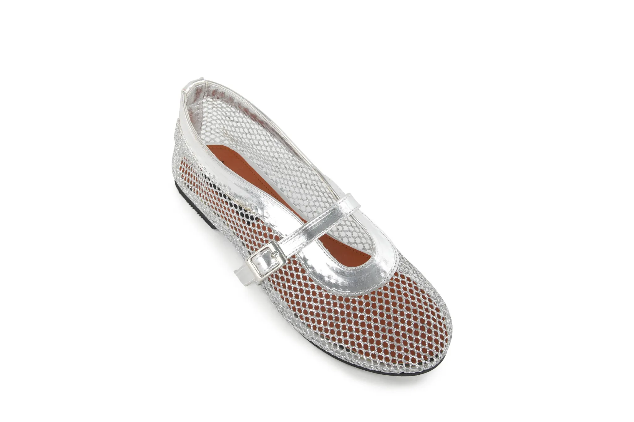 Mia Mesh Patent Flats