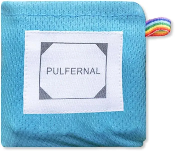 Mini Pocket Picnic Blanket with 4 Fixed Stakes Foldable Portable Picnic Mat Rug Lightweight Waterproof Beach Blanket Multifunctional Thin Ground Sheet for Camping Hiking Travel